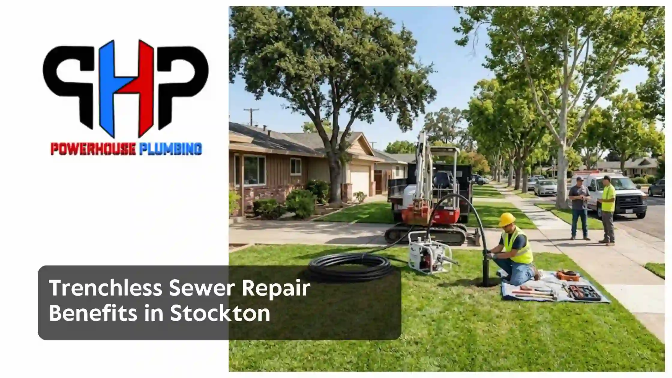 Trenchless Sewer Repair Benefits in Stockton