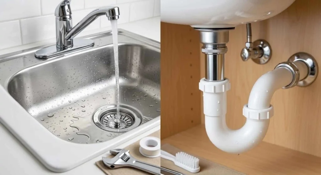 Clean and fully restored residential drain system after professional service