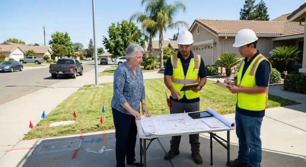 Water line replacement consultation in Stockton